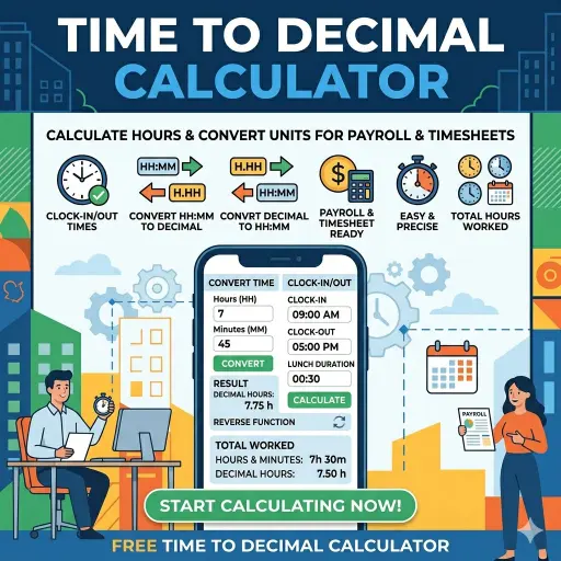 Time to Decimal Calculator
