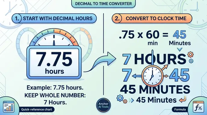 Decimal to Time Calculator