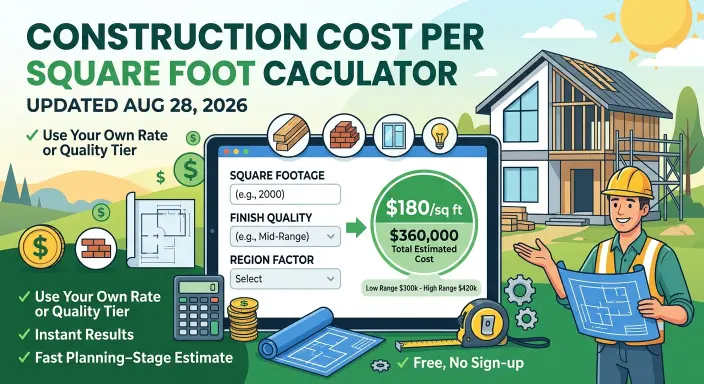 Construction Cost Per Sq Ft