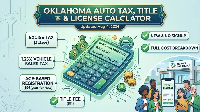 Oklahoma Auto Tax, Title & License